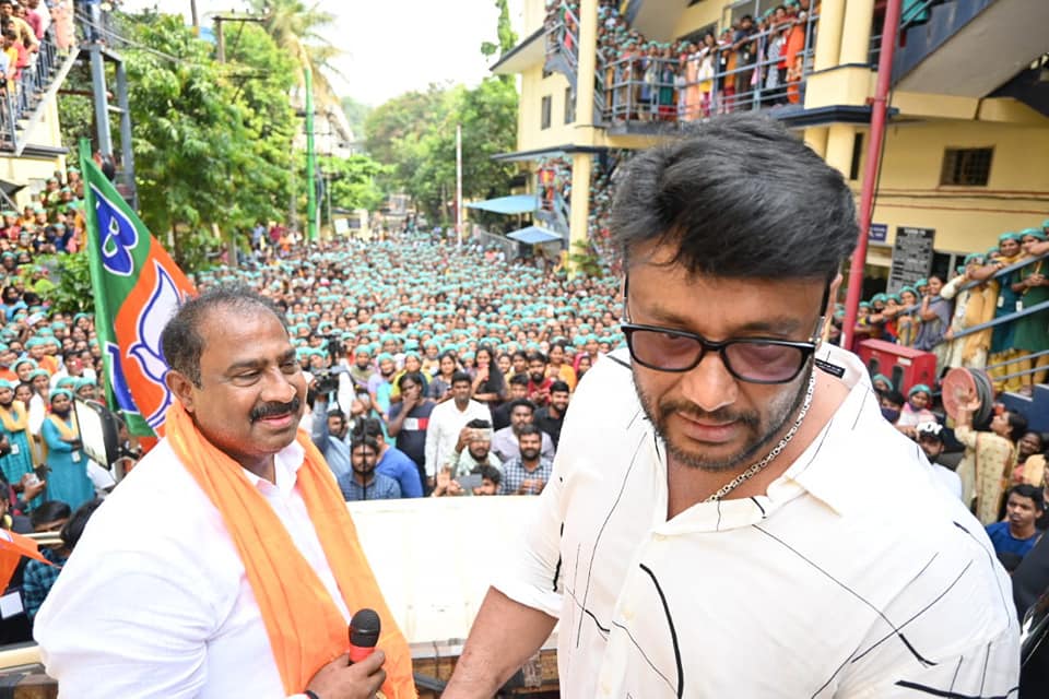 ಸತೀಶ್ ರೆಡ್ಡಿ ಪರ ಚಾಲೆಂಜಿಂಗ್ ಸ್ಟಾರ್ ದರ್ಶನ್ ಅಬ್ಬರದ ಪ್ರಚಾರ