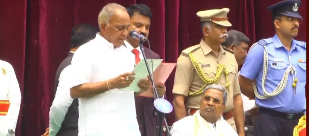 ಸಿದ್ದರಾಮಯ್ಯ ಸಂಪುಟಕ್ಕೆ 24 ನೂತನ ಸಚಿವರ ಸೇರ್ಪಡೆ : ಸಚಿವರಾಗಿ ಬೋಸ್‌ರಾಜು ಪ್ರಮಾಣವಚನ ಸ್ವೀಕಾರ