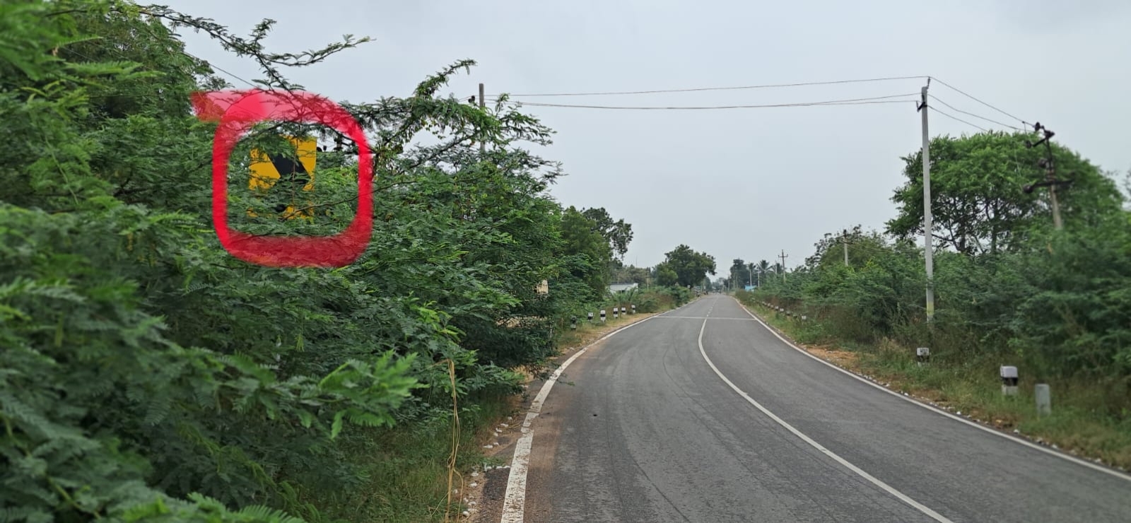 ಅರಕೇರಾ - ಸಿರವಾರ  ಮುಖ್ಯ  ರಸ್ತೆೆಯಲ್ಲಿ ಅಪಘಾತದ ಭೀತಿ  ‘ಜಾಲಿ’ ರೈಡ್‌ಗೆ ಅಡ್ಡಿಿ