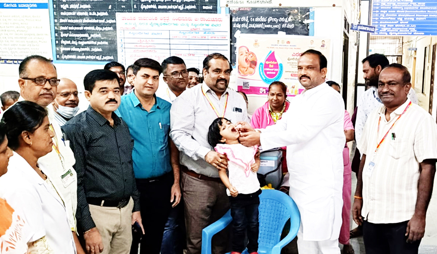 ಪೋಲಿಯೋ ಅಭಿಯಾನಕ್ಕೆ ವಿಧಾನ ಪರಿಷತ್ ಶಾಸಕ ಚಾಲನೆ