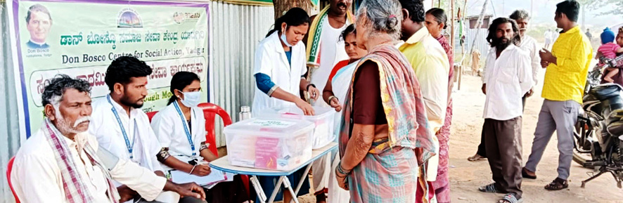 ಡಾನ್ ಬಾಸ್ಕೋ ಸಮಾಜ ಸೇವಾ ಕೇಂದ್ರದಿಂದ, ಯಾದಗಿರಿ - ಗಿರಿನಾಡು ಕಾಲೋನಿಯಲ್ಲಿ ಮೊಬೈಲ್ ಕ್ಲಿನಿಕ್ ಸೇವೆ