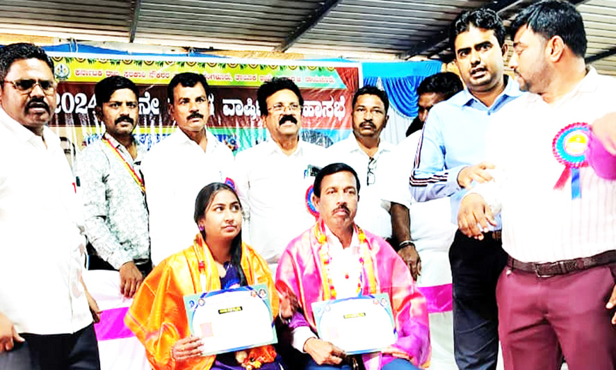 ತಂದೆ ಶಿಕ್ಷಕ, ಮಗಳು ಡಾಕ್ಟರ್ ಇಬ್ಬರಿಗೆ ಸನ್ಮಾನ