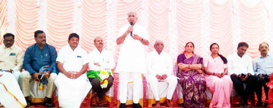 ಏಳು ಮಕ್ಕಳ ತಾಯಮ್ಮ ದೇವಸ್ಥಾನಕ್ಕೆ ಸಚಿವ ಭೇಟಿ ಭಕ್ತರ ಅನುಕೂಲಕ್ಕೆ ಅಭಿವೃದ್ದಿ ಕಾರ್ಯ - ಬೋಸರಾಜು