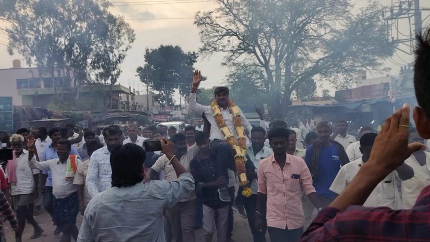 ಶಿಡ್ಲಘಟ್ಟ: ಪಕ್ಷೇತರ ಅಭ್ಯರ್ಥಿ ಆಂಜಿನಪ್ಪ ಬಿರುಸಿನ ಪ್ರಚಾರ