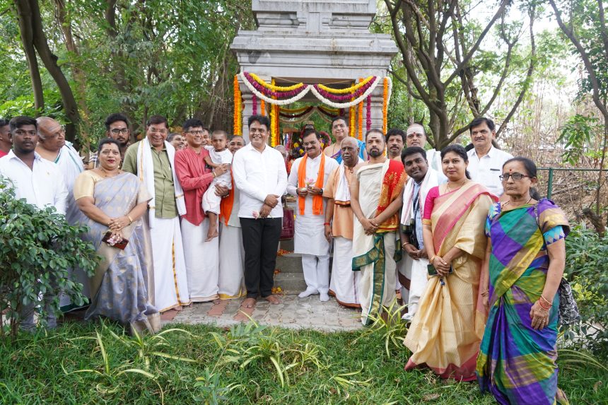 ಶಂಕರ, ರಾಮಾನುಜ ಪ್ರತಿಮೆಗಳಿಗೆ ಅಶ್ವತ್ಥನಾರಾಯಣ ಗೌರವಾರ್ಪಣೆ