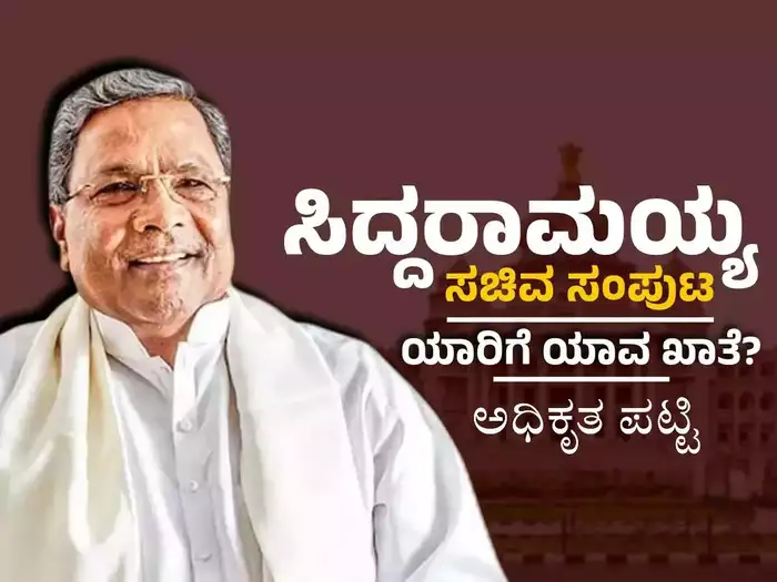 ನೂತನ ಸಚಿವರಿಗೆ ಖಾತೆ ಹಂಚಿಕೆ: ಯಾರಿಗೆ ಯಾವ ಖಾತೆ ಪಟ್ಟಿಇಲ್ಲಿದೆ