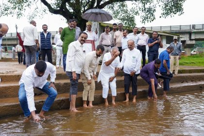 ತಲಕಾವೇರಿಯಲ್ಲಿ ಕಾವೇರಿ ಮಾತೆಗೆ ಪೂಜೆ ಸಲ್ಲಿಸಿದ ಕೊಡಗು ಉಸ್ತುವಾರಿ ಸಚಿವ ಬೋಸರಾಜ್