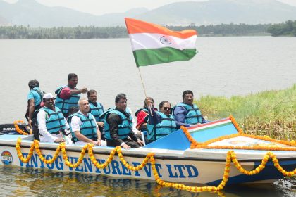 ಅಮಾನಿಕೆರೆ ಬೋಟ್ ರೈಡಿಂಗ್ ಚಾಲನೆ