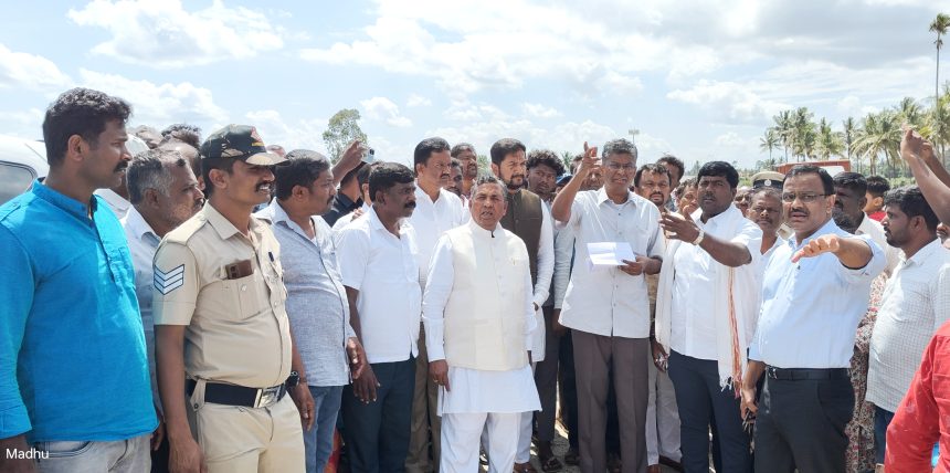 ಸಚಿವರಿಂದ ದೇವನಹಳ್ಳಿ ಹೊಸಕೋಟೆ ನೂತನ ಹೆದ್ದಾರಿ ಪರಿವೀಕ್ಷಣೆ