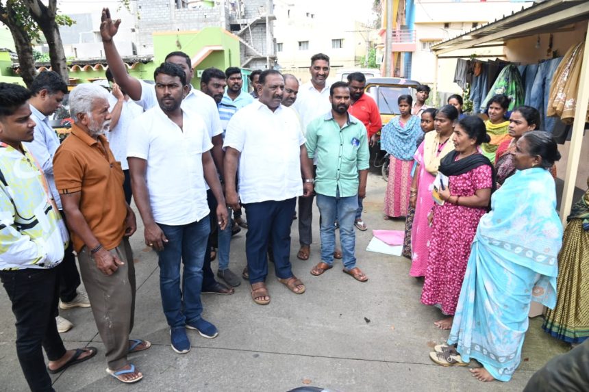 ಹಾನಿ ಪ್ರದೇಶಗಳಿಗೆ ಶಾಸಕ ಹರೀಶ್‌ಗೌಡ ಭೇಟಿ