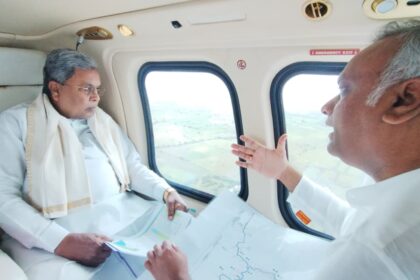 ಸಿಎಂ ಸಿದ್ದರಾಮಯ್ಯರಿಂದ ಕಲ್ಬುರ್ಗಿ, ಬೀದರ್, ಯಾದಗಿರಿ ಜಿಲ್ಲೆೆಯಲ್ಲಿ  ವೈಮಾನಿಕ ಸಮೀಕ್ಷೆ   ಅತಿವೃಷ್ಟಿಿ, ಪ್ರವಾಹದಿಂದ ಉಂಟಾದ ಹಾನಿಯ ಕುರಿತು ಸಿಎಂ ಅವಲೋಕನ