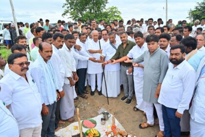 *ಮುದ್ದನಗುಡ್ಡಿಿ ಏತ ನೀರಾವರಿ ಯೋಜನೆಗೆ ಸಚಿವ  ಭೂಮಿ ಪೂಜೆ  ಶಾಶ್ವತ ನೀರಾವರಿ ಕಲ್ಪಿಿಸಲು ಏತ ನೀರಾವರಿ ಯೋಜನೆ- ಎನ್‌ಎಸ್ ಬೋಸರಾಜು