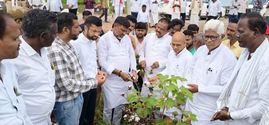 ಜಿಲ್ಲಾಾ ಉಸ್ತುವಾರಿ ಸಚಿವರಿಂದ ಬೆಳೆ ಹಾನಿ ವೀಕ್ಷಣೆ ಬೆಳೆಹಾನಿ ವರದಿ ಬಂದ ತಕ್ಷಣ ಪರಿಹಾರ : ಶರಣಪ್ರಕಾಶ ಪಾಟೀಲ್