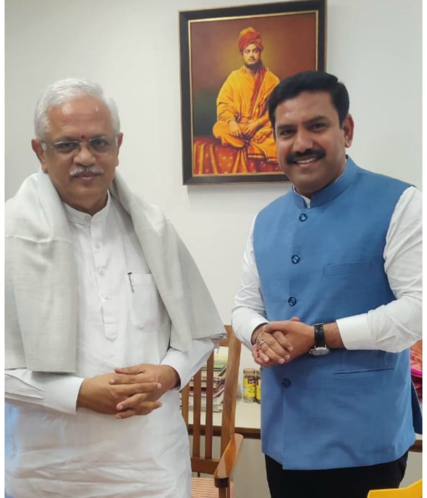 ರಾಜ್ಯಾಾಧ್ಯಕ್ಷ ಬದಲಾವಣೆ ಸನ್ನಿಿಹಿತ: ತಮ್ಮನ್ನೇ ಮುಂದುವರಿಸಲು ಮನವಿ ಸಂತೋಷ್, ಅಗರವಾಲ್ ಭೇಟಿ ಮಾಡಿದ ವಿಜಯೇಂದ್ರ