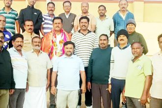 ವಿಶ್ವಕರ್ಮ ಸಮಾಜದ ಜಿಲ್ಲಾಾಧ್ಯಕ್ಷ ಮೌನೇಶ ಸಾಳವಾಡಗಿ ಆಯ್ಕೆ – ವಾಕಿಂಗ್ ಗೆಳೆಯರ ಬಳಗದಿಂದ ಸನ್ಮಾನ