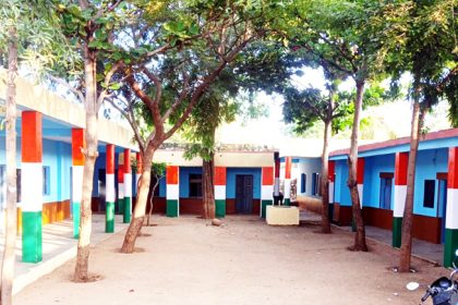 ಸರ್ಕಾರಿ ಶಾಲೆಗೆ ಬಣ್ಣದ ಮೆರಗು ; ಮಕ್ಕಳಲ್ಲಿ ಹರ್ಷ