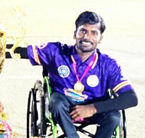 ವ್ಹೀಲ್ ಚೇರ್ ರಾಷ್ಟ್ರೀಯ ಕ್ರಿಕೆಟ್ ತಂಡಕ್ಕೆ ಶಿವಪ್ಪ ಕರಡಿ ಆಯ್ಕೆ