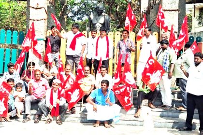 ನರೇಗಾ ಬದಲಾವಣೆಗೆ ಭಾರತ ಕಮ್ಯುನಿಸ್‌ಟ್‌ ಪಕ್ಷ ವಿರೋಧ ; ಪ್ರತಿಭಟನೆ