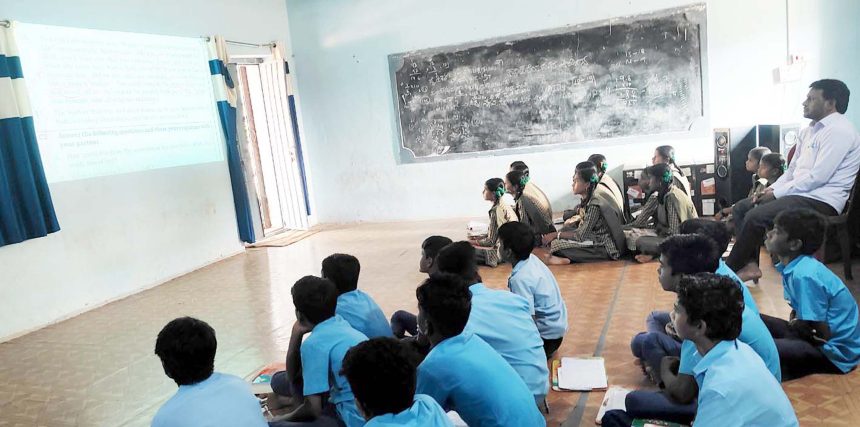 ಕಮ್ಮಲದಿನ್ನಿ ಪ್ರೌಢಶಾಲೆಯಲ್ಲಿ ಸ್ಮಾರ್ಟ್ ಕ್ಲಾಸ್ – ರೇಖಾ