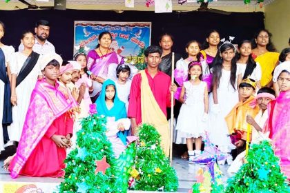 ಮಾನ್ವಿ : ಬಿವಿಆರ್ ಶಾಲಾ ಮಕ್ಕಳಿಂದ ಕ್ರಿಸ್‌ಮಸ್ ರೂಪಕ ಪ್ರದರ್ಶನ