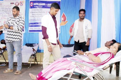 ಸಂಡೂರು : ಶ್ರೀಶೈಲೇಶ್ವರ ವಿದ್ಯಾಕೇಂದ್ರದಲ್ಲಿ ಉಚಿತ ರಕ್ತದಾನ ಶಿಬಿರ