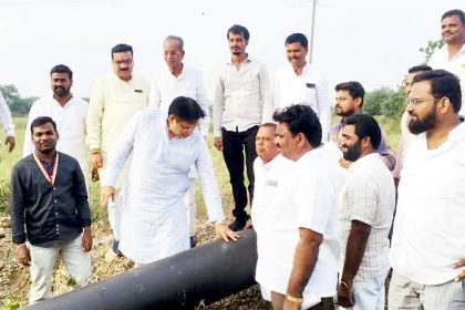 ಕುಡಿಯುವ ನೀರಿನ ಯೋಜನೆಯ ಕಾಮಗಾರಿ ವೀಕ್ಷಣೆ ಮಾಡಿದ ಡಾ. ಅಜಯ್ ಸಿಂಗ್