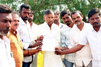 ಕಟ್ಟಡ ನಿರ್ಮಾಣ ಕಾರ್ಮಿಕರಿಗೆ ನಿವೇಶನ ಮಂಜೂರು ಮಾಡಲು ಶಾಸಕರಿಗೆ ಮನವಿ