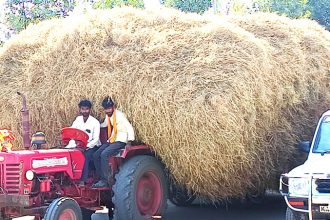 ಹುಲ್ಲಿನ ವಾಹನಗಳ ಓಡಾಟ, ಸಾರ್ವಜನಿಕರ ಗೋಳಾಟ..!