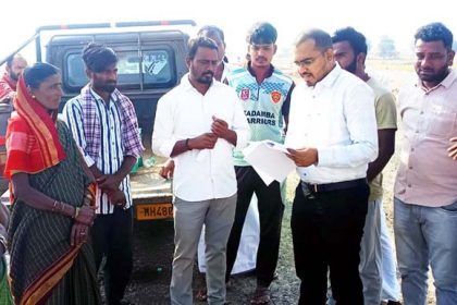 ಭೂ ಪರಿಹಾರಕ್ಕೆ ಆಗ್ರಹ : ಕಾಮಗಾರಿ ಬಂದ್