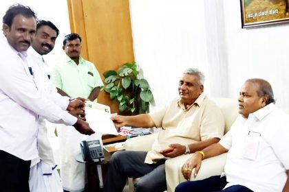 ರೇಷ್ಮೆ ಬೆಳೆಗಾರರ ಸಂಘದಿಂದ ಸಚಿವರಿಗೆ ಮನವಿ
