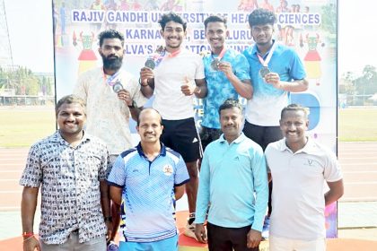 ರಾಷ್ಟ್ರೀಯ ಕ್ರೀಡಾಕೂಟ, ವಾಲ್ಮೀಕಿ ವಿವಿಗೆ 11ನೇ ಸ್ಥಾನ ಕ್ರೀಡಾಸಕ್ತರಿಗೆ ಅಗತ್ಯ ಪ್ರೋೋತ್ಸಾಹಕ್ಕೆ ಸಿದ್ಧ – ಪ್ರೊ.ಶಿವಾನಂದ ಕೆಳಗಿನಮನಿ