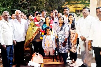 ಗಾಣಿಗ ಸಮಾಜದಿಂದ ಎಸಿ ಹಂಪಣ್ಣ ಸಜ್ಜನಗೆ ಸನ್ಮಾನ