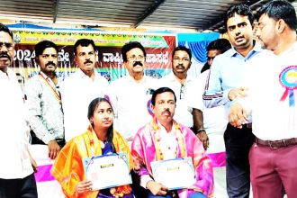 ತಂದೆ ಶಿಕ್ಷಕ, ಮಗಳು ಡಾಕ್ಟರ್ ಇಬ್ಬರಿಗೆ ಸನ್ಮಾನ