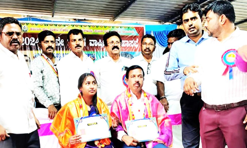 ತಂದೆ ಶಿಕ್ಷಕ, ಮಗಳು ಡಾಕ್ಟರ್ ಇಬ್ಬರಿಗೆ ಸನ್ಮಾನ