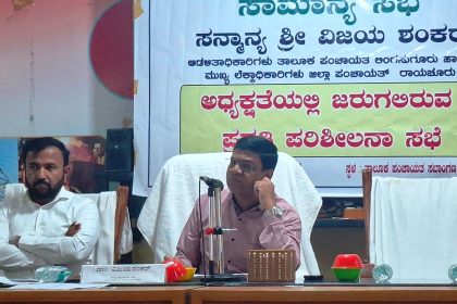 ನಿಗದಿತ ಅವಧಿಯೊಳಗೆ ಸರ್ಕಾರದ ಅನುದಾನ ಸದ್ಭಳಕೆ ಮಾಡಲು ಅಧಿಕಾರಿಗಳಿಗೆ ಡಾ.ವಿಜಯ ಶಂಕರ ಸೂಚನೆ