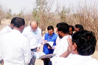 ಕೇಂದ್ರ ತಂಡದ ಅಧಿಕಾರಿಗಳಿಂದ ನರೇಗಾ ಕಾಮಗಾರಿ ಪರಿಶೀಲನೆ