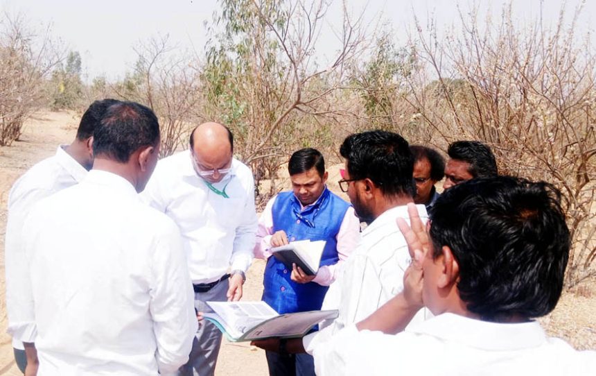 ಕೇಂದ್ರ ತಂಡದ ಅಧಿಕಾರಿಗಳಿಂದ ನರೇಗಾ ಕಾಮಗಾರಿ ಪರಿಶೀಲನೆ