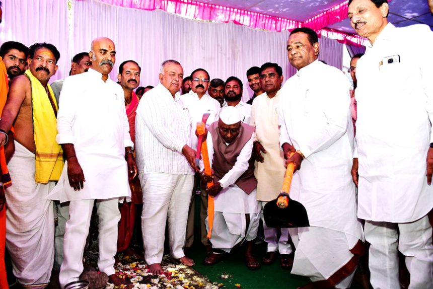 ಅನ್ನದಾಸೋಹ ಭವನಕ್ಕೆ ಸಚಿವ ರಾಮಲಿಂಗಾರೆಡ್ಡಿ ಅಡಿಗಲ್ಲು ದೇವಲ ಗಾಣಗಾಪೂರ ಅಭಿವೃದ್ಧಿಗೆ ಬದ್ಧ