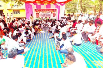 ಮನರೇಗಾ ಯೋಜನೆ ಮರುಜಾರಿಗೆ ಒತ್ತಾಯಸಿ ಕಾಂಗ್ರೆಸ್ ಪ್ರತಿಭಟನೆ