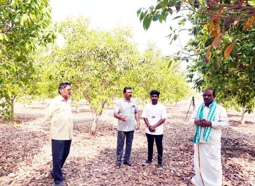 ರೈತರ ಜಮೀನಿಗೆ ಕೃಷಿ ವಿಜ್ಞಾನಿಗಳ ಭೇಟಿ